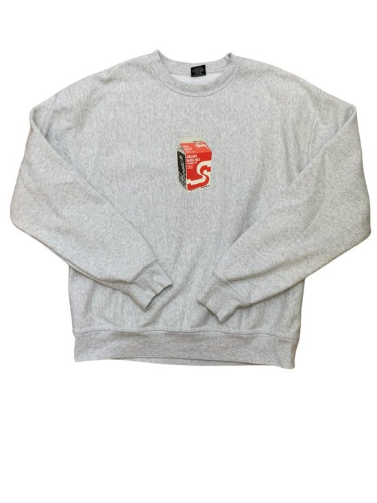 Stussy Other - Stussy Milk Crew Ash Heather Graphic Crewneck Sweatshirt XL